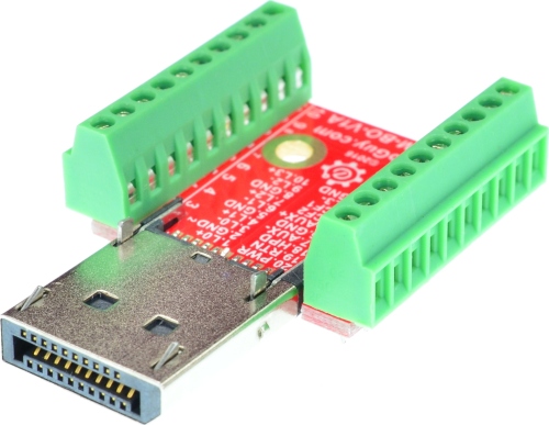 Displayport Male connector Breakout Board
